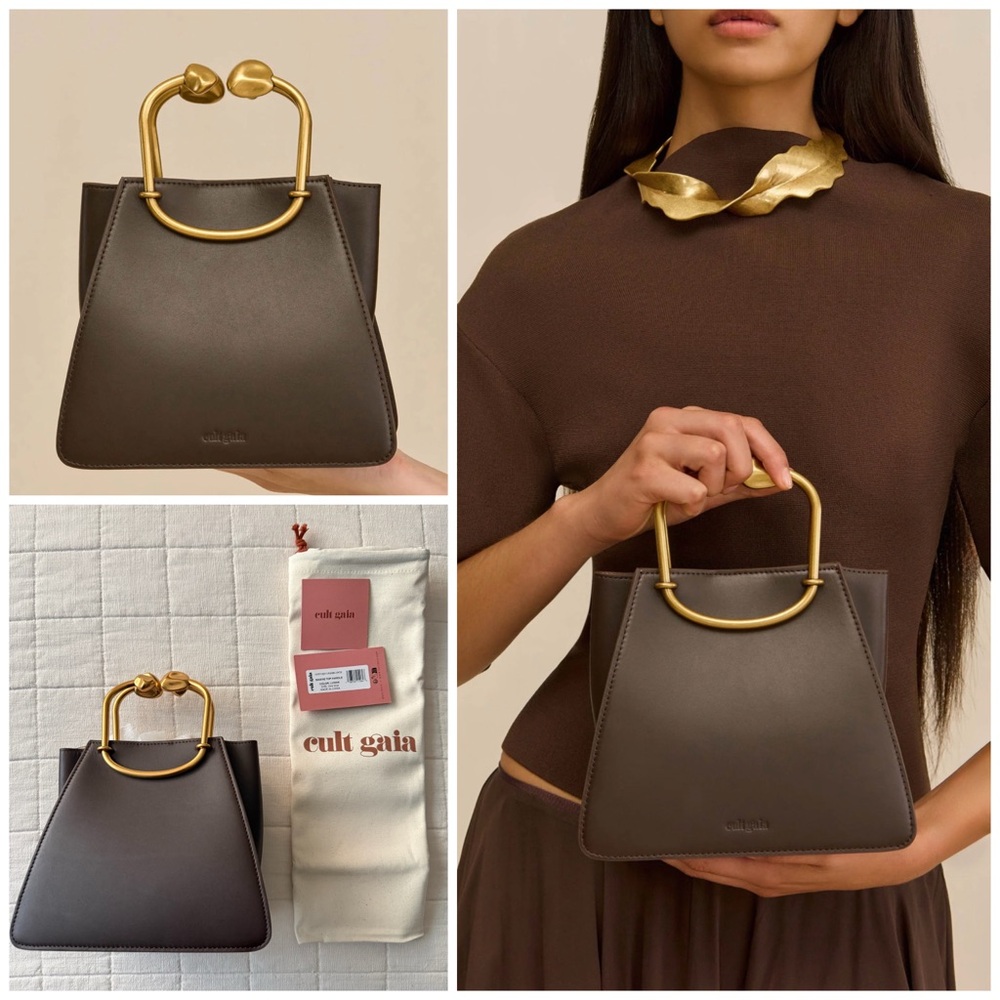 CULT GAIA $498 Women’s Maxine Leather Bag In Luwak